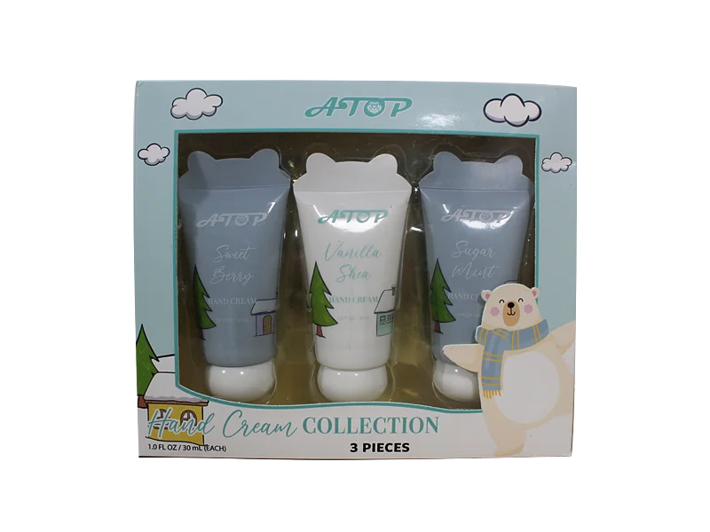 3-teilige Handcreme-Kollektion – Süße Beeren, Vanille-Shea, Zuckerminze mit Geschenkset mit offenem Fenster in Farbbox (je 1 oz / 30 ml) 1