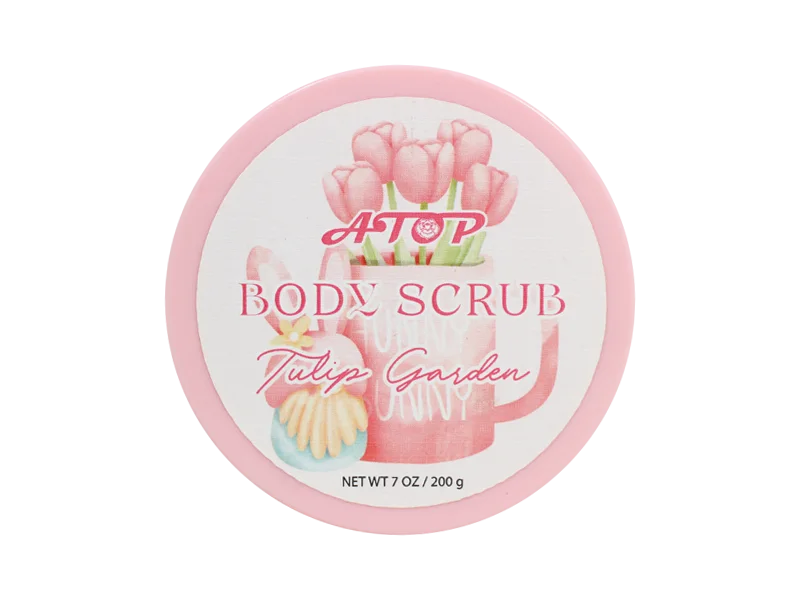 Exfoliante corporal Tulip Garden - 7 oz Exfoliante floral para una piel suave 1