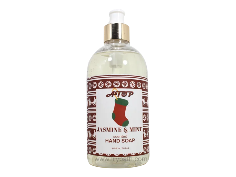 اپنی مرضی کے مطابق پرائیویٹ لیبل کرسمس جیسمین & Mint Gentle Hand Soap - 16.9 fl oz فیسٹیو سنٹیڈ ہینڈ واش 1