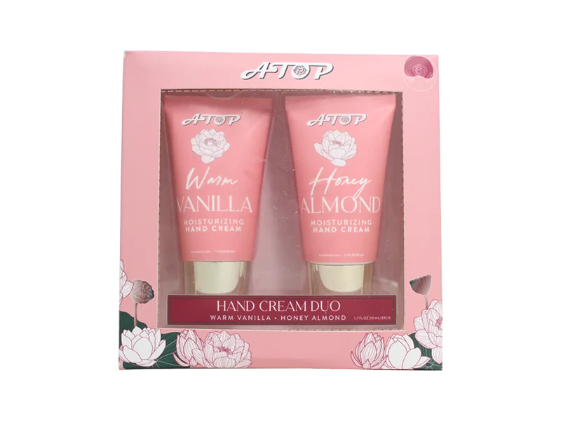 Handcreme-Duo – Warme Vanille & Feuchtigkeitsspendendes Geschenkset mit Honig-Mandel 1