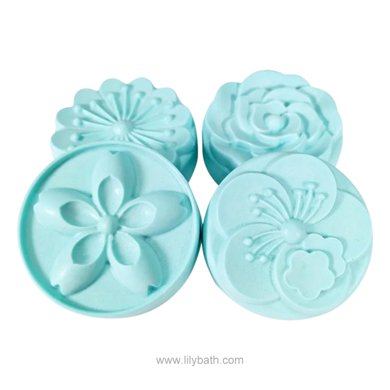 त्वचा की देखभाल के लिए पुष्प-आकार का स्नान नमक संग्रह 1