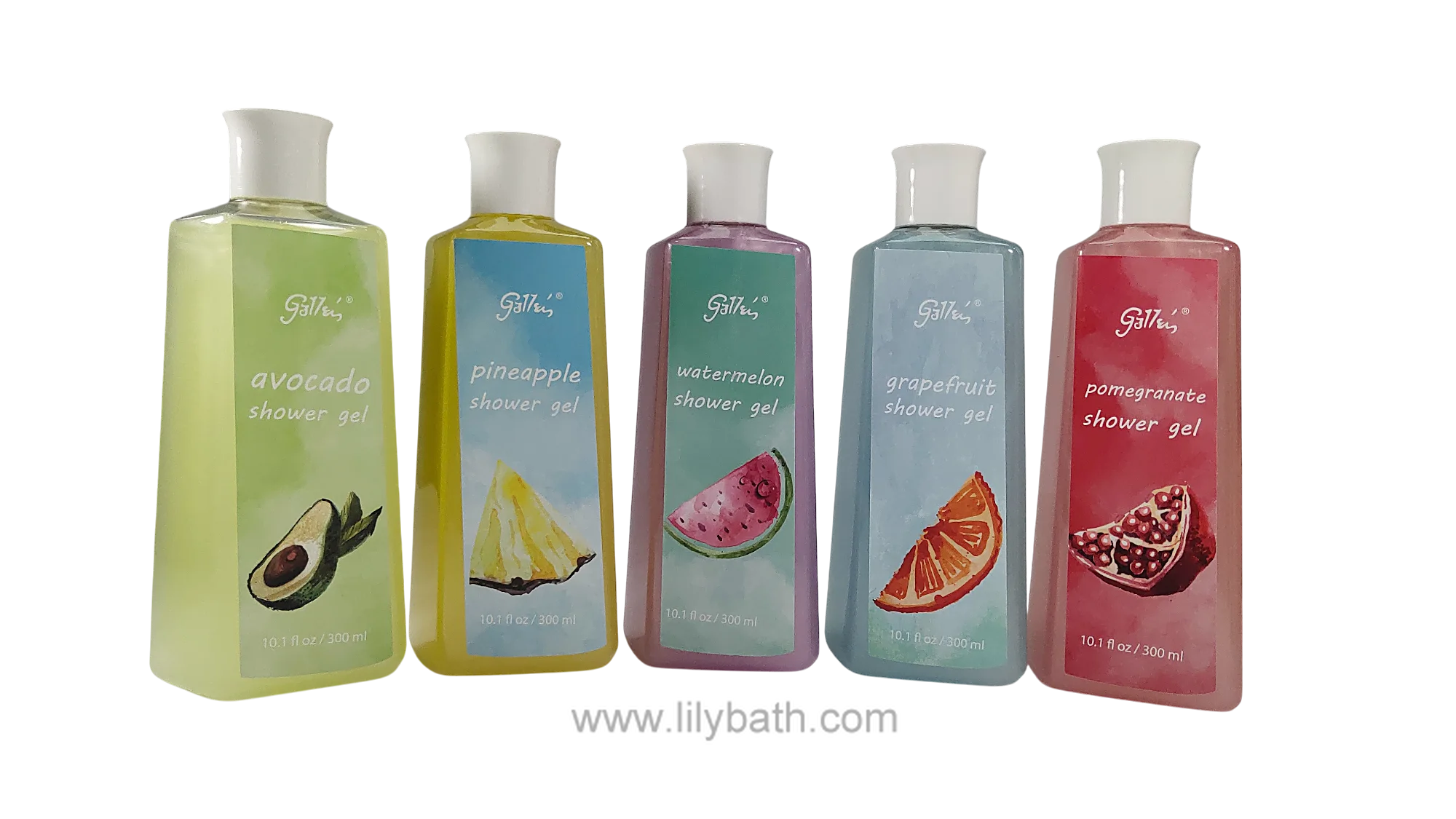 Разнообразие фруктов - Коллекция ароматизированных гелей для душа для более мягкой и чистой кожи с богатой пеной 1
