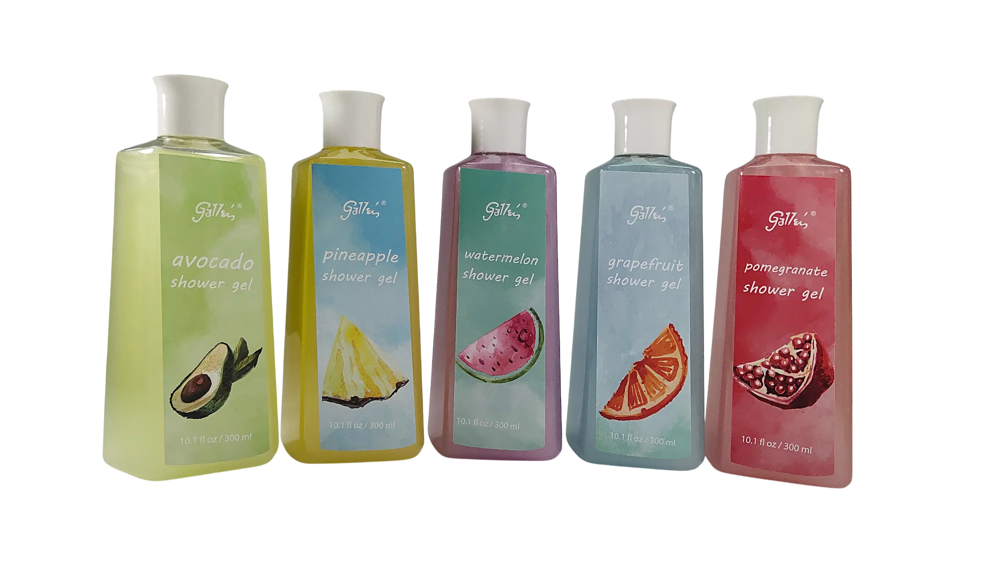 Variety of Fruit - Scented Shower Gel Collection to Softer, Cleaner Skin with a Rich Bubble 1