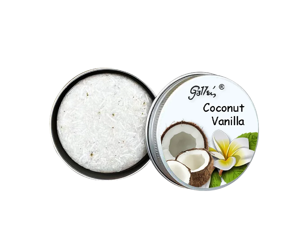 100g Coconut Vanilla Shampoo Bar in Private Label Skincare Low Moq- Creamy & Nourishing 1