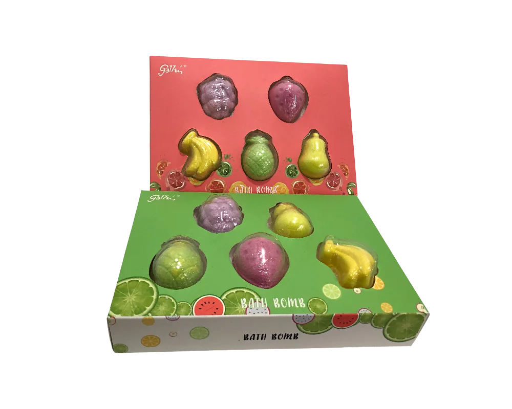 Fresh Scents Natural Organic Fruit Shaped Bath Bomb Gift Set for Kid 1