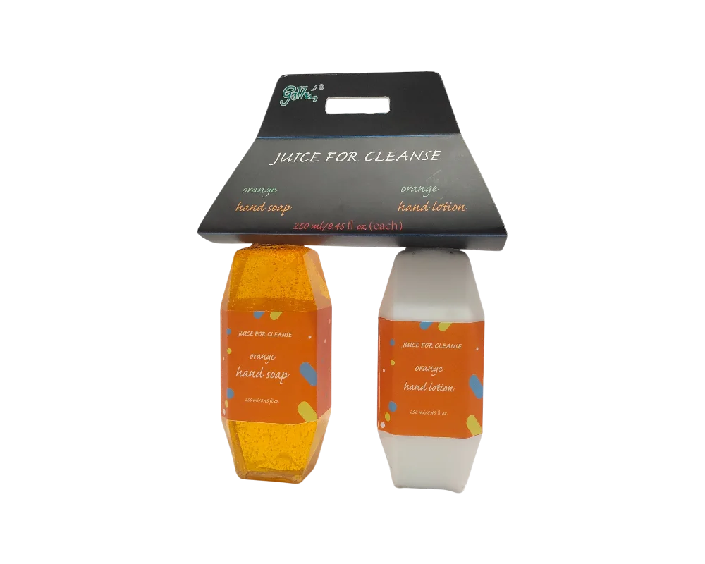 Juice for Cleanse – Handseife und Lotion im Duo-Set mit Orangenduft 1