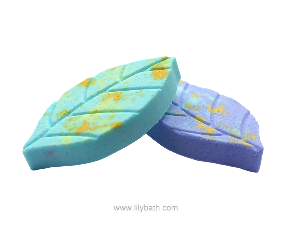 Floral & Fizeristas de banho artesanais em forma de folha