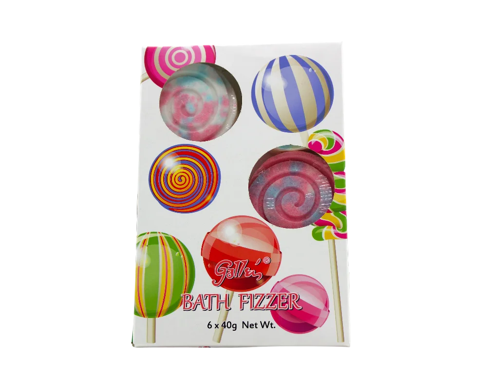 Sweet Treat Donut Bath Fizzer Gift Set - Handmade Luxury Bath Bomb in Clear PVC Window Display Box 1