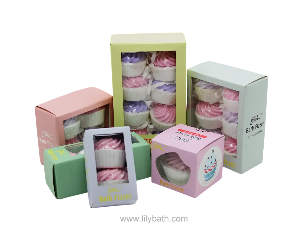 প্রাকৃতিক জৈব মিষ্টি ডেজার্ট আকৃতির বাবল বাথ বোমা - ​​জন্মদিনের ক্রিসমাস ইস্টারের জন্য হাতে তৈরি ফিজি বাথবোম উপহার সেট 1