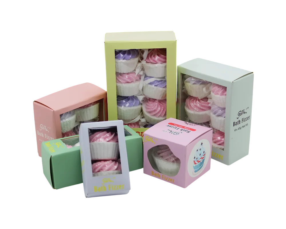 Natural Organic Sweet Dessert Shaped Bubble Bath Bomb - Handmade Fizzies Bathbombs Gift Set for Birthday Christmas Easter 1