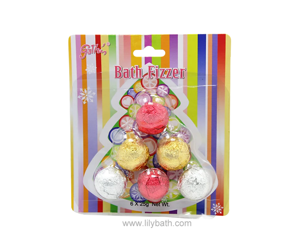 blister card bath fizzers