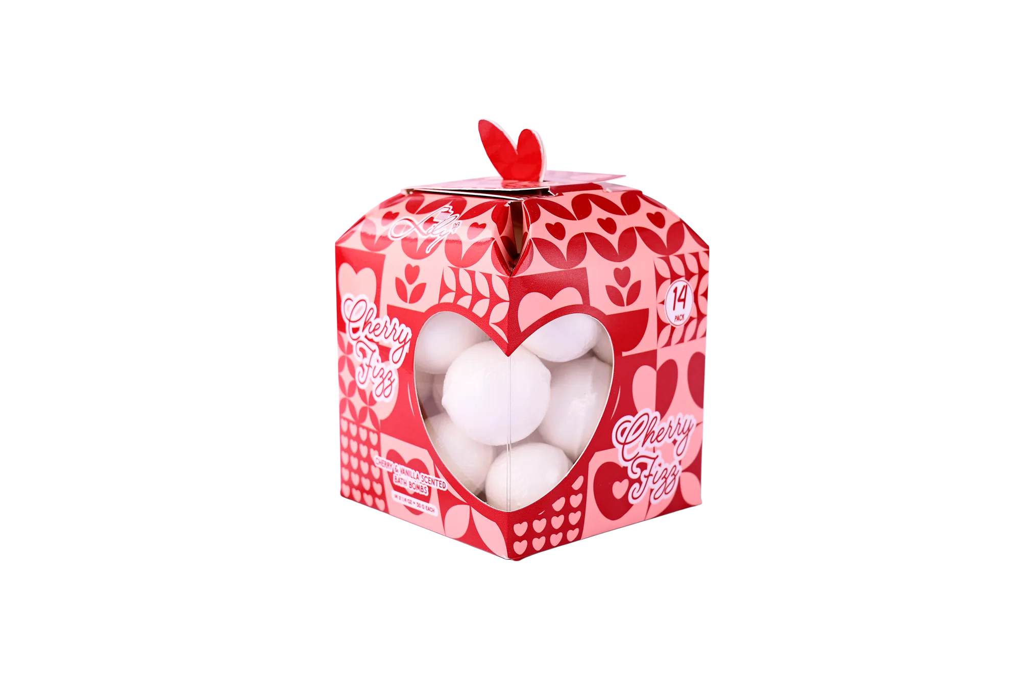 Cherry Fizz Bath Bomb Gift Set – 14 Pack Fizzy Bath Balls with Cherry & Vanilla Scent 1