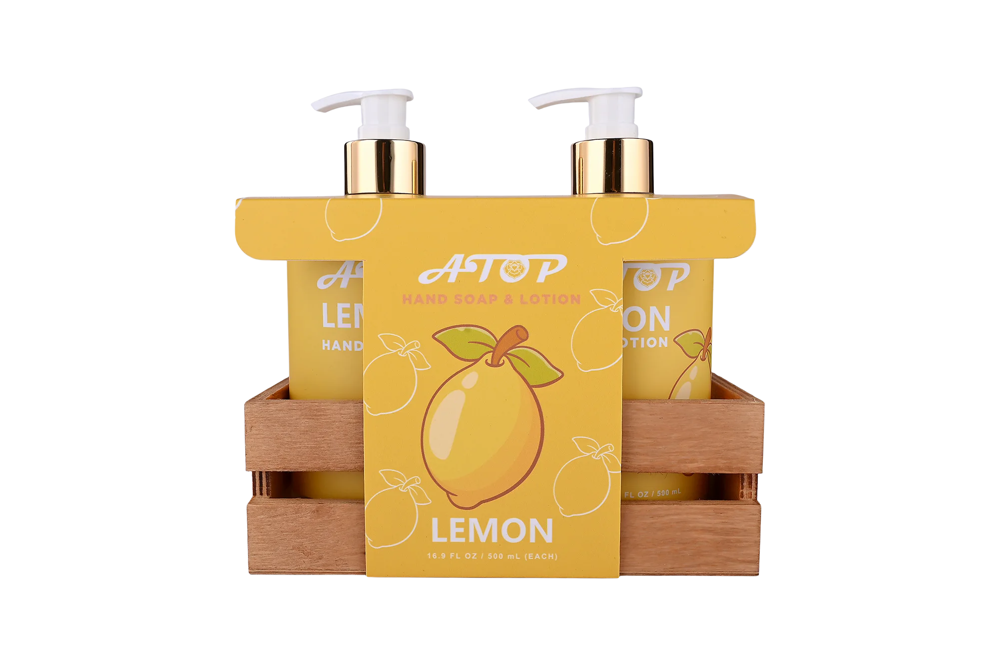 Zitronen-Handseife & Lotionsset