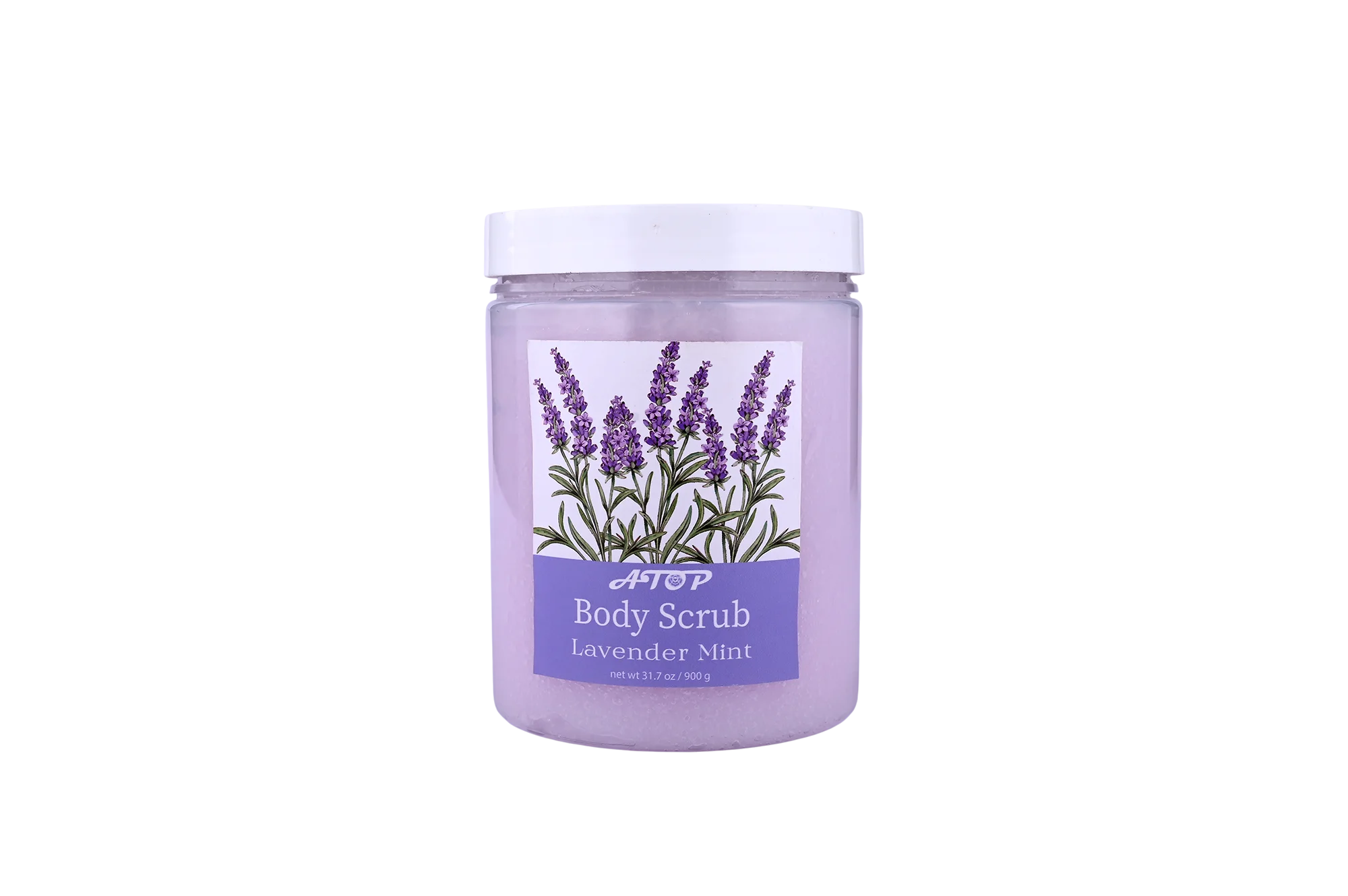 爽快＆スーズボディスクラブ（ラベンダー＆ミント入り、ジャー入り） - リリーバス 1