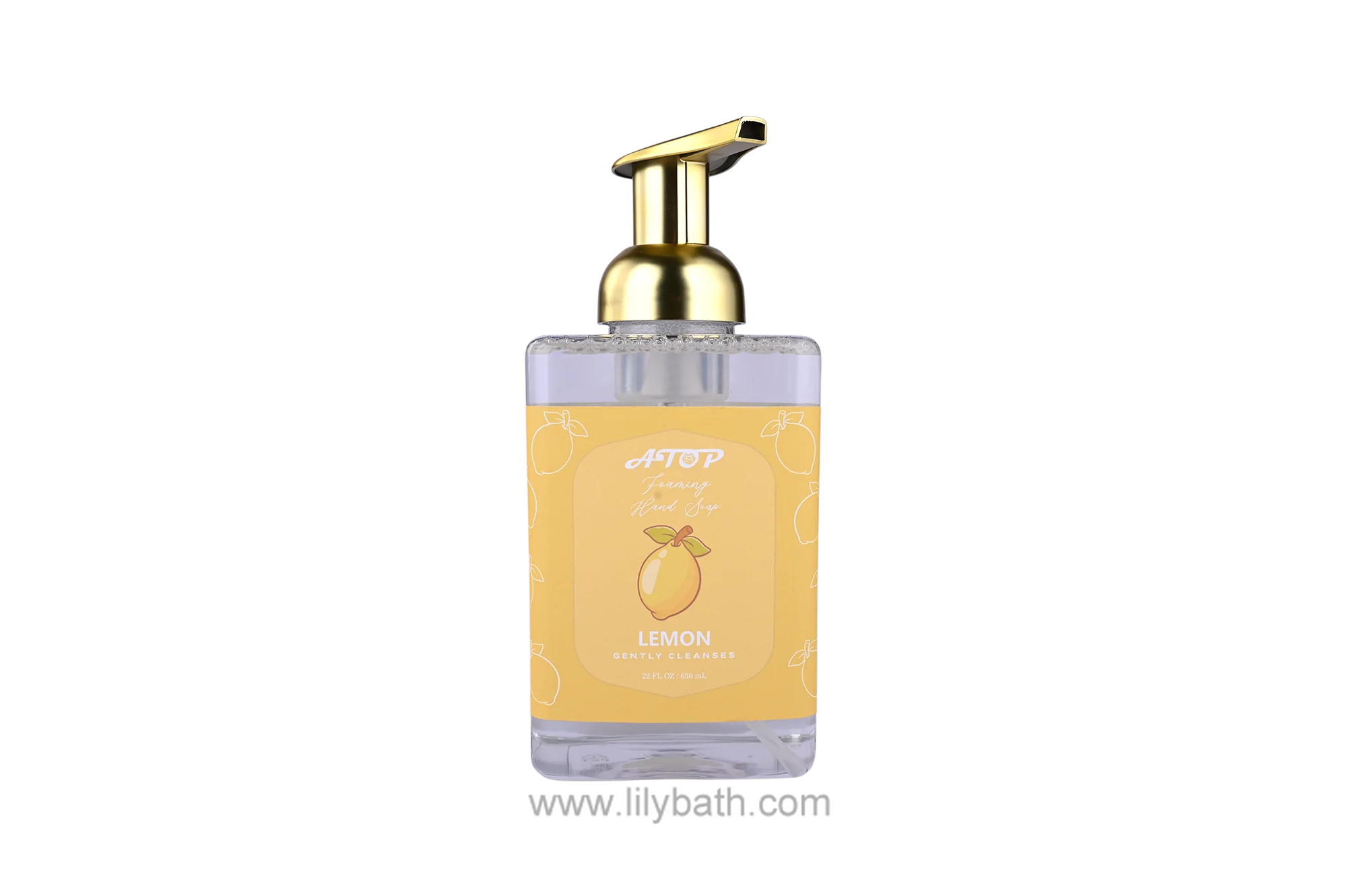 Zitronenschäumende Handseife