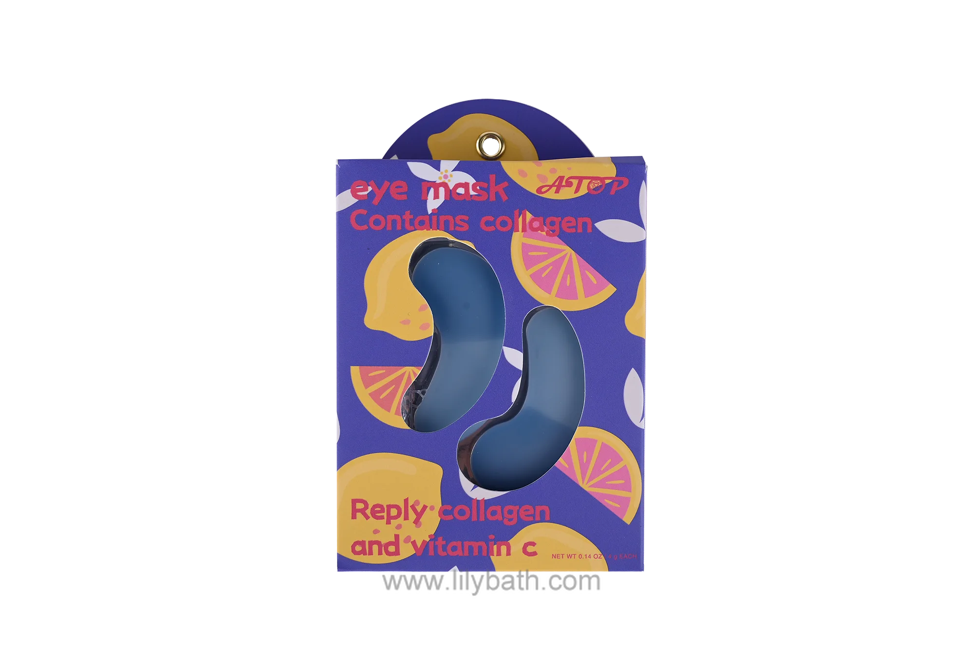 Восстанавливающая маска для глаз с коллагеном и витамином С для осветления и омоложения кожи - Lily Bath 1