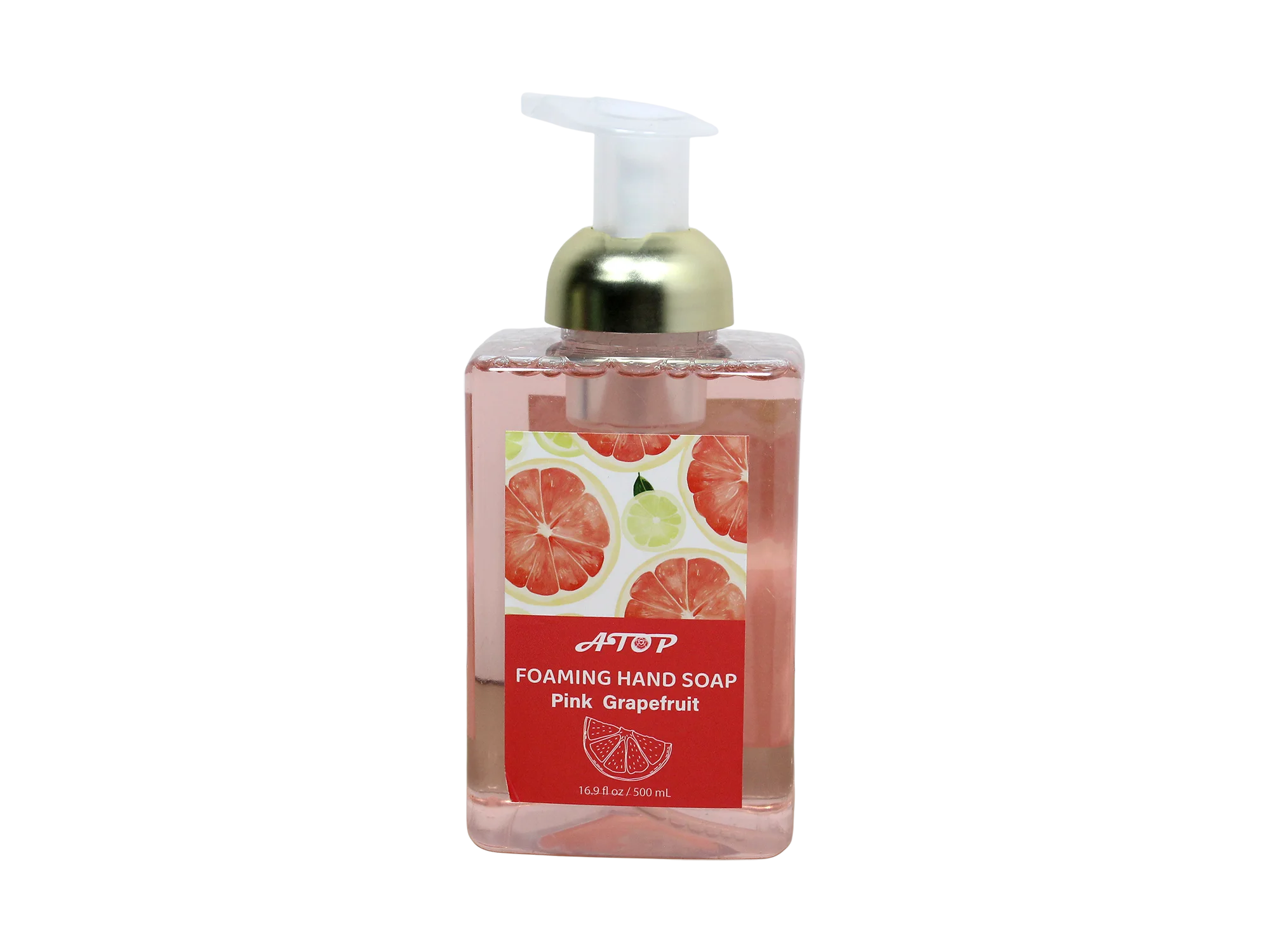 গোলাপী জাম্বুরা ফোমিং হ্যান্ড সাবান মৃদু এবং সতেজ ক্লিনজার - লিলি বাথ 1