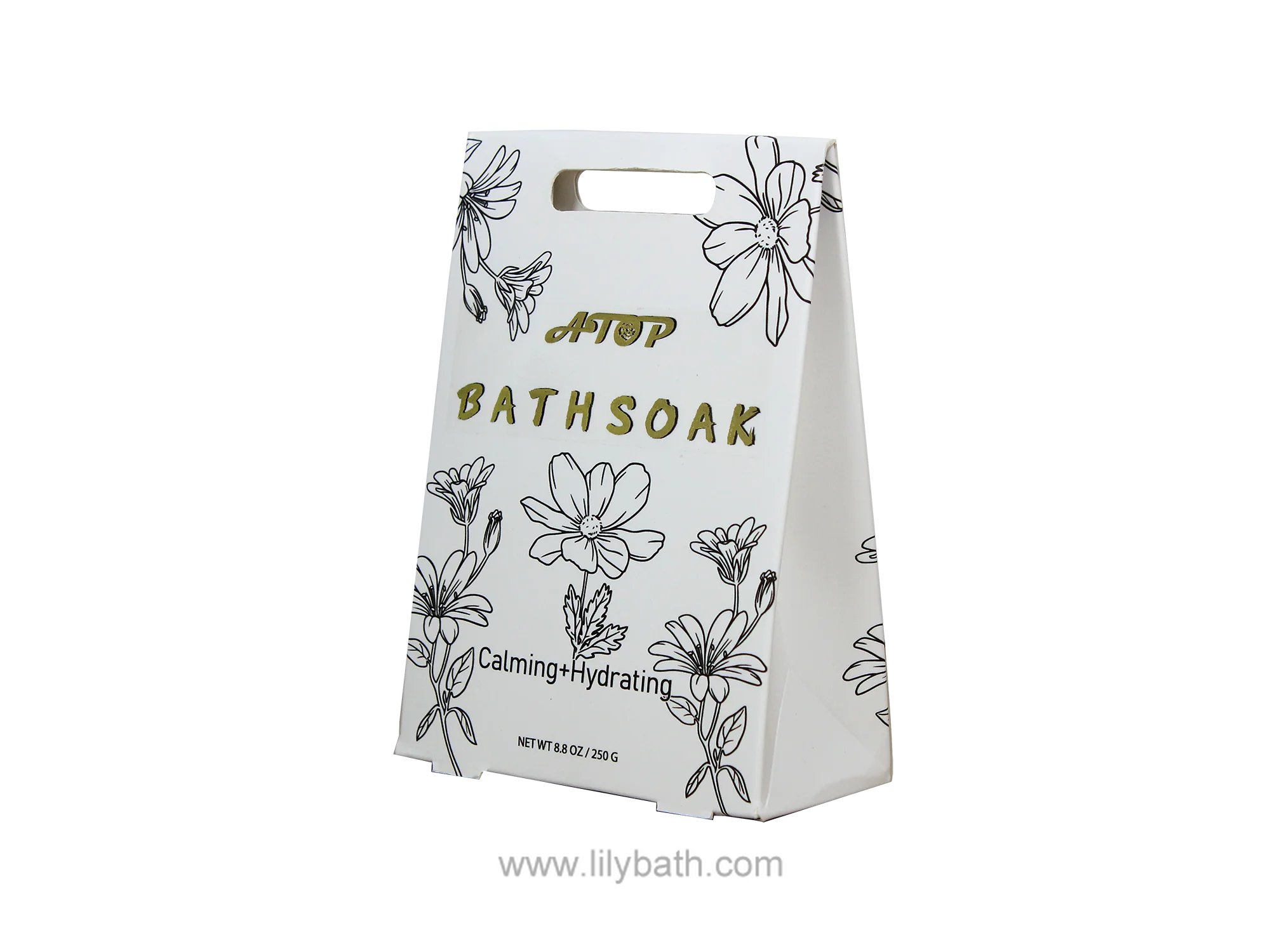 लैवेंडर और एप्सम सॉल्ट के साथ शांत और हाइड्रेटिंग बाथ सॉल्ट सोक - लिली बाथ 1