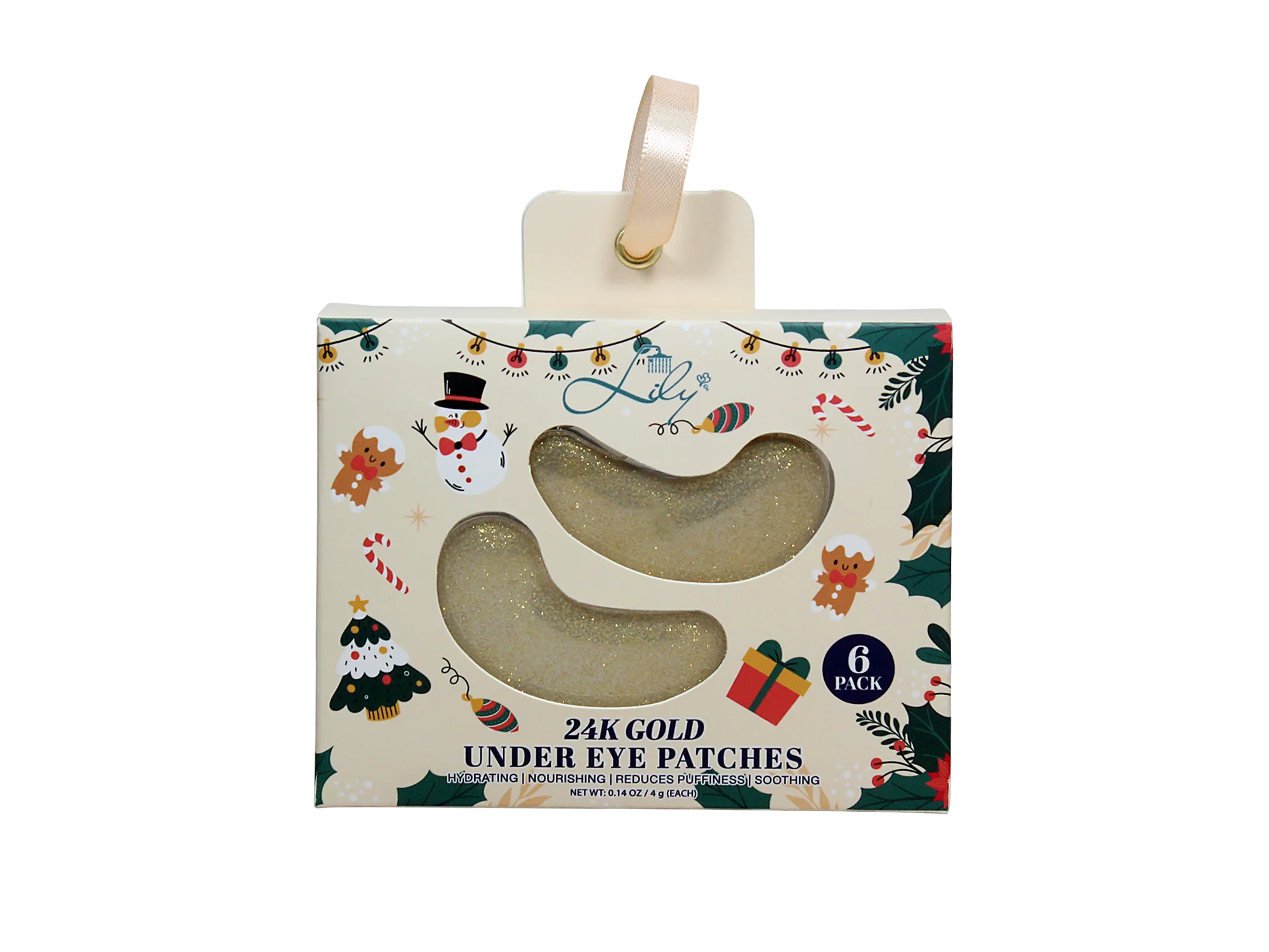 پچ‌های زیر چشم طلایی کریسمس برای جوانسازی و روشن کردن دور چشم - لیلی بث 1