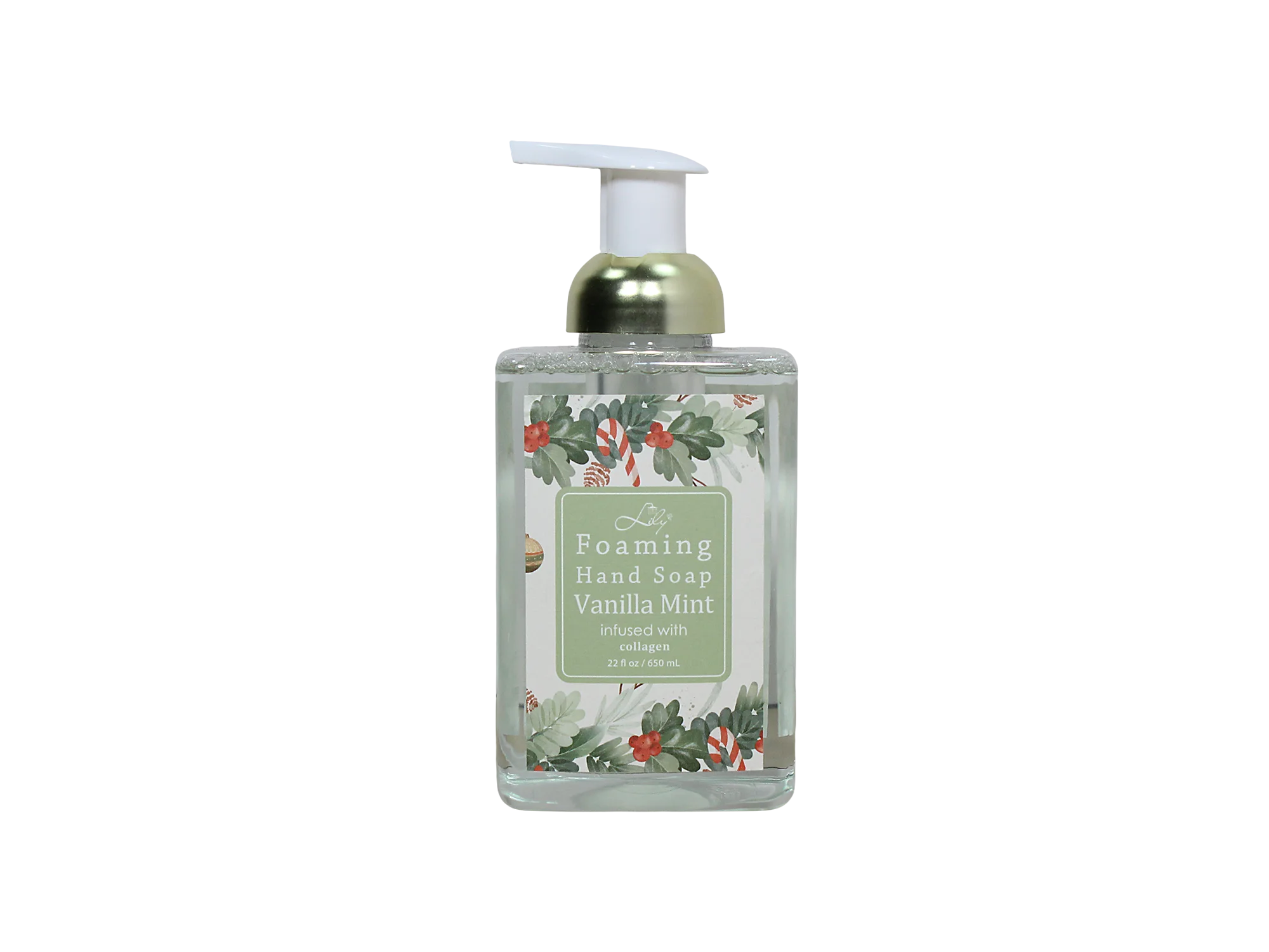 Jabón de manos espumoso de vainilla y menta