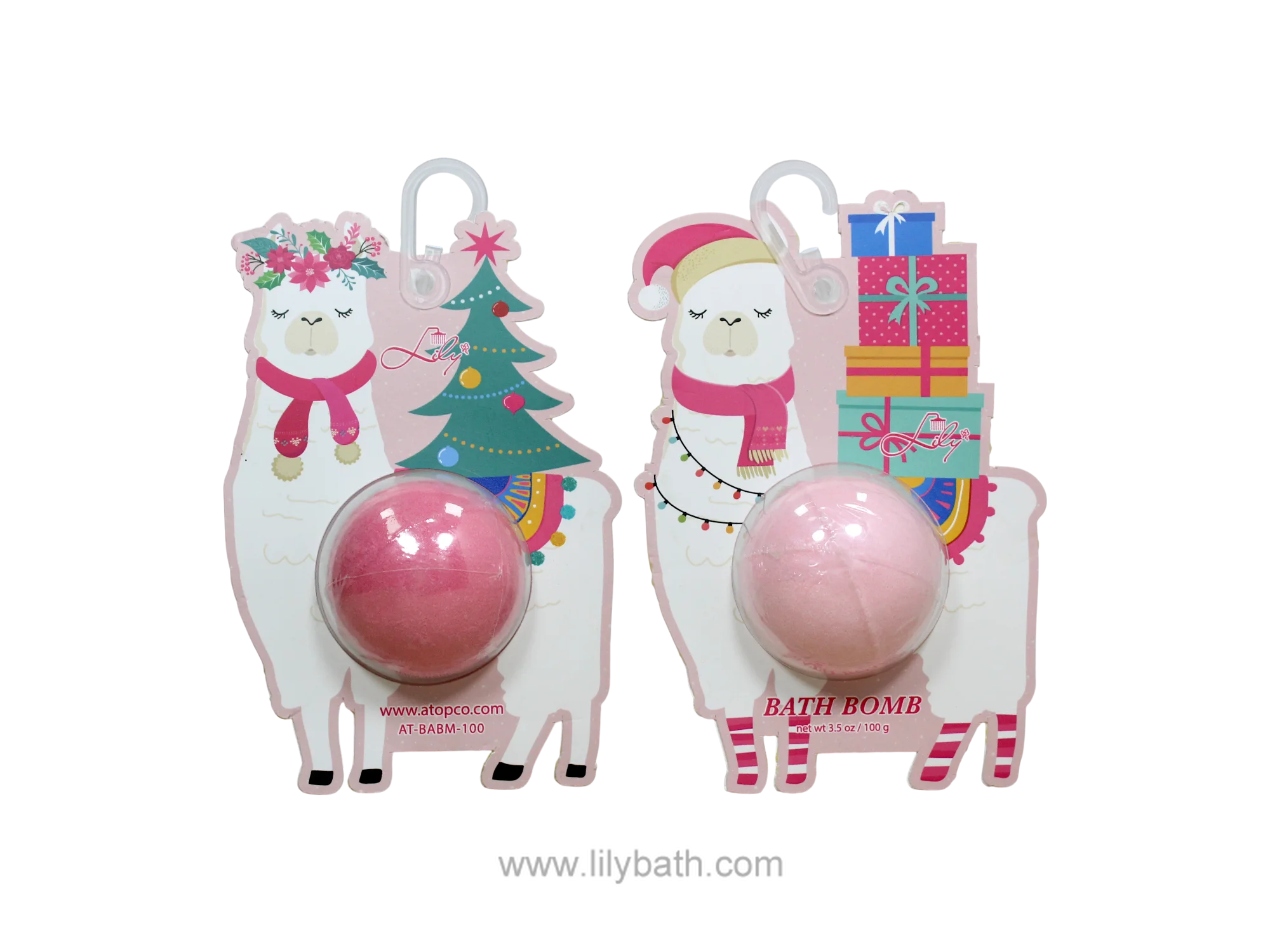 Holiday gift bath bomb