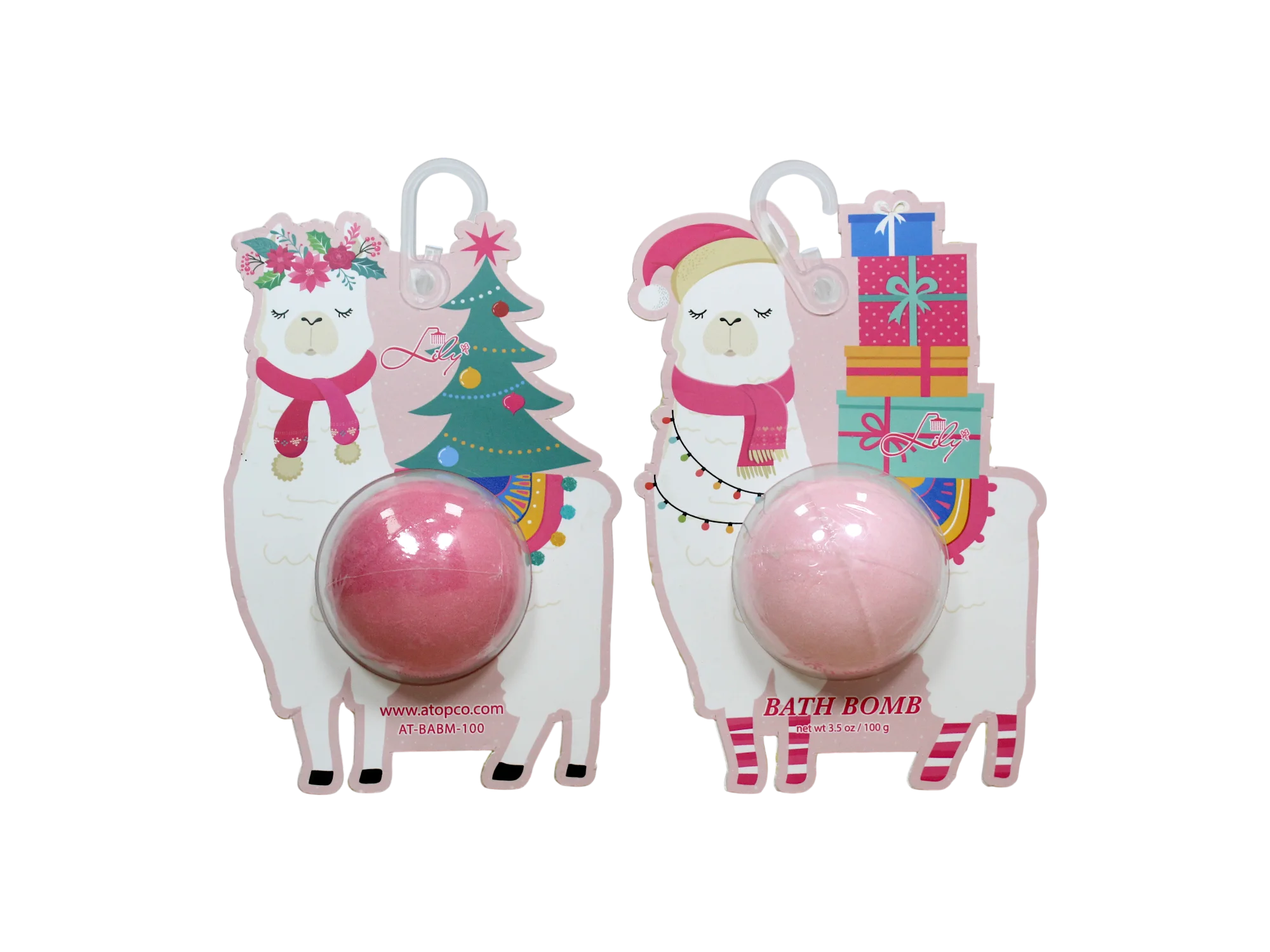 Bomba de baño de regalo navideño