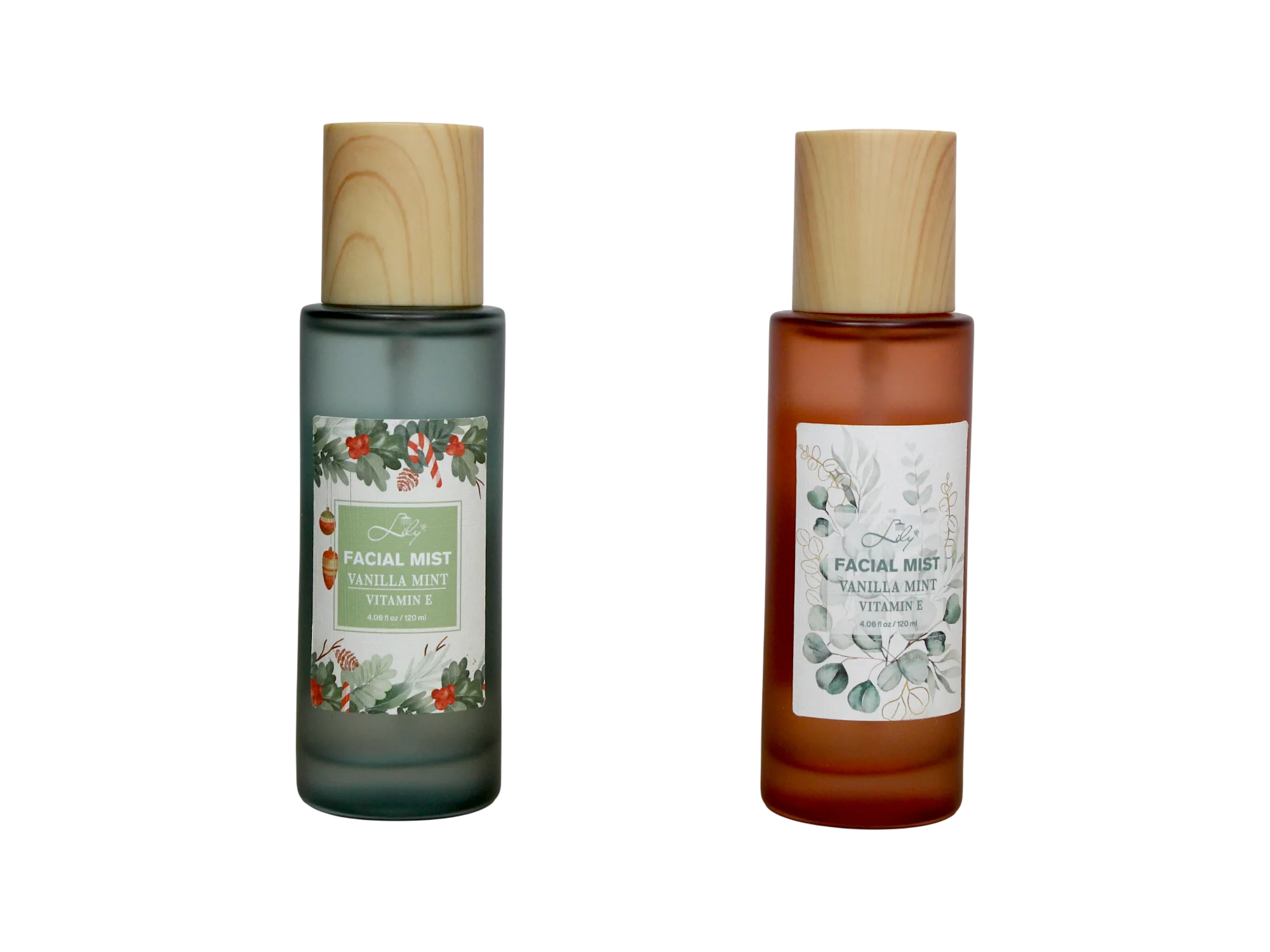 Brume faciale vanille-menthe 120 ml (4,06 fl oz) enrichie en vitamine E 1