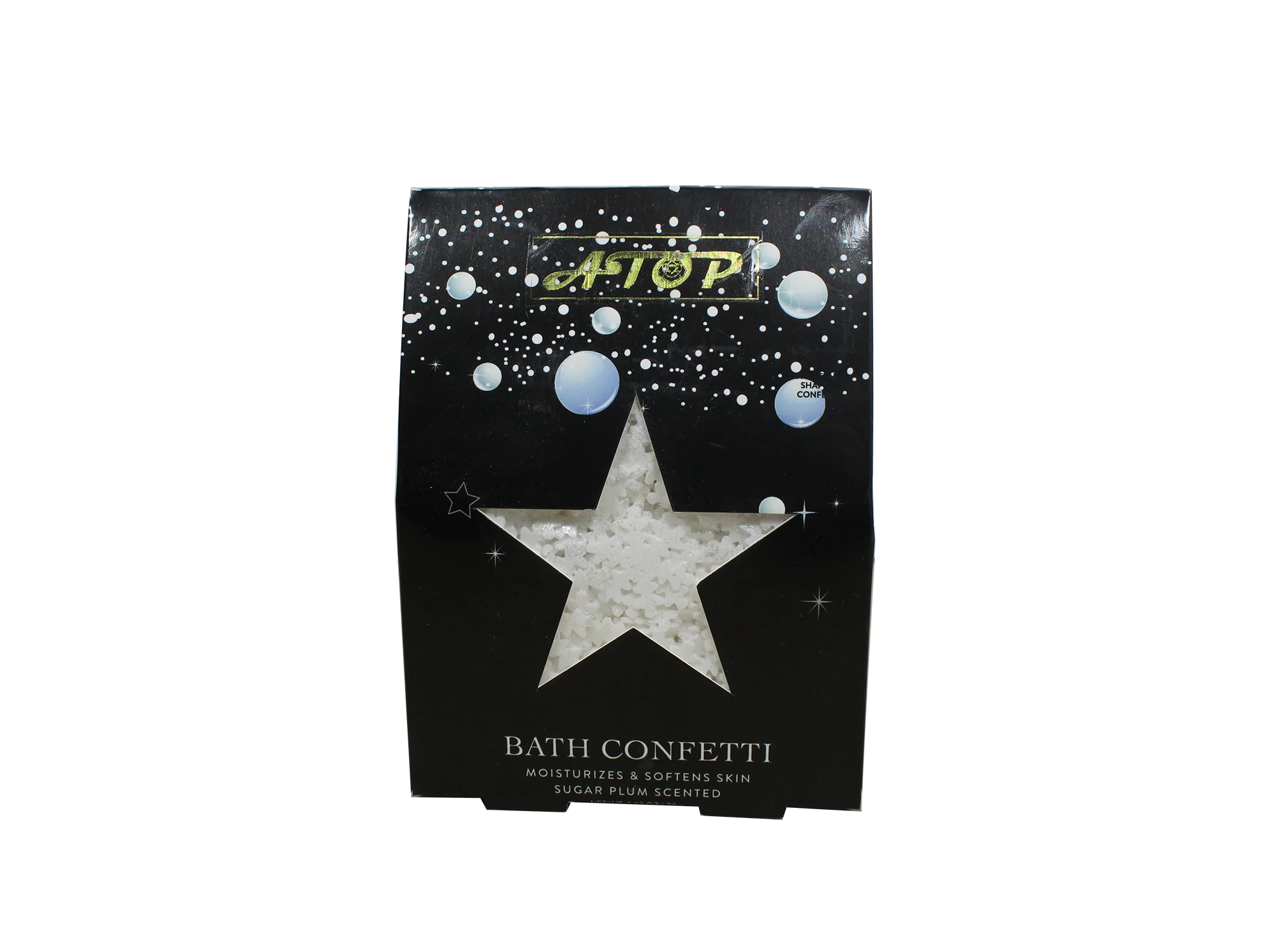 Confeti de baño de ciruela azucarada