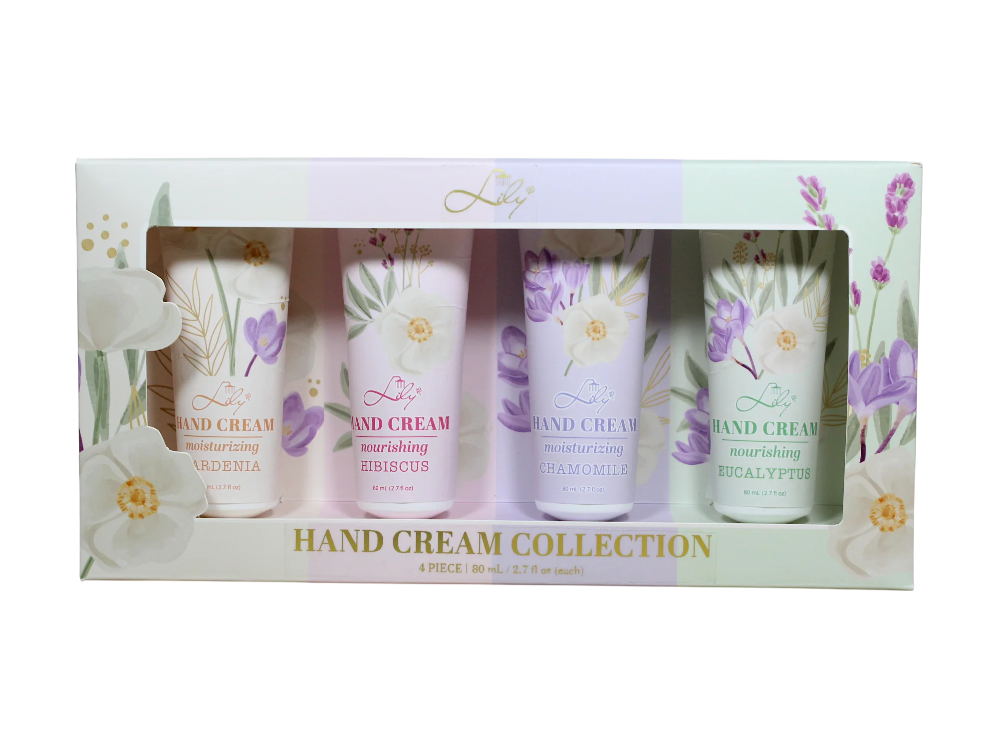 مجموعه ۴ عددی کرم دست با رایحه گل - اسطوخودوس، گل ختمی، بابونه و اکالیپتوس (هر کدام ۸۰ میلی‌لیتر / ۲.۷ اونس مایع) 1
