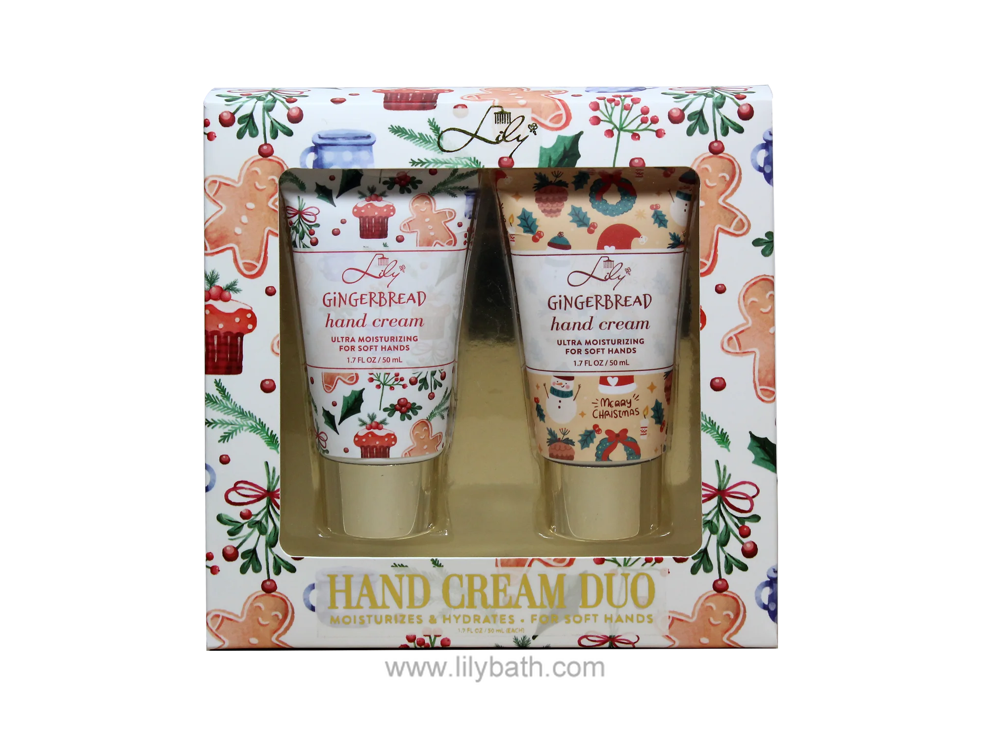 1.7 FL OZ / 50 mL Ultra Moisturizing gingerbread Hand cream for soft Hands 1