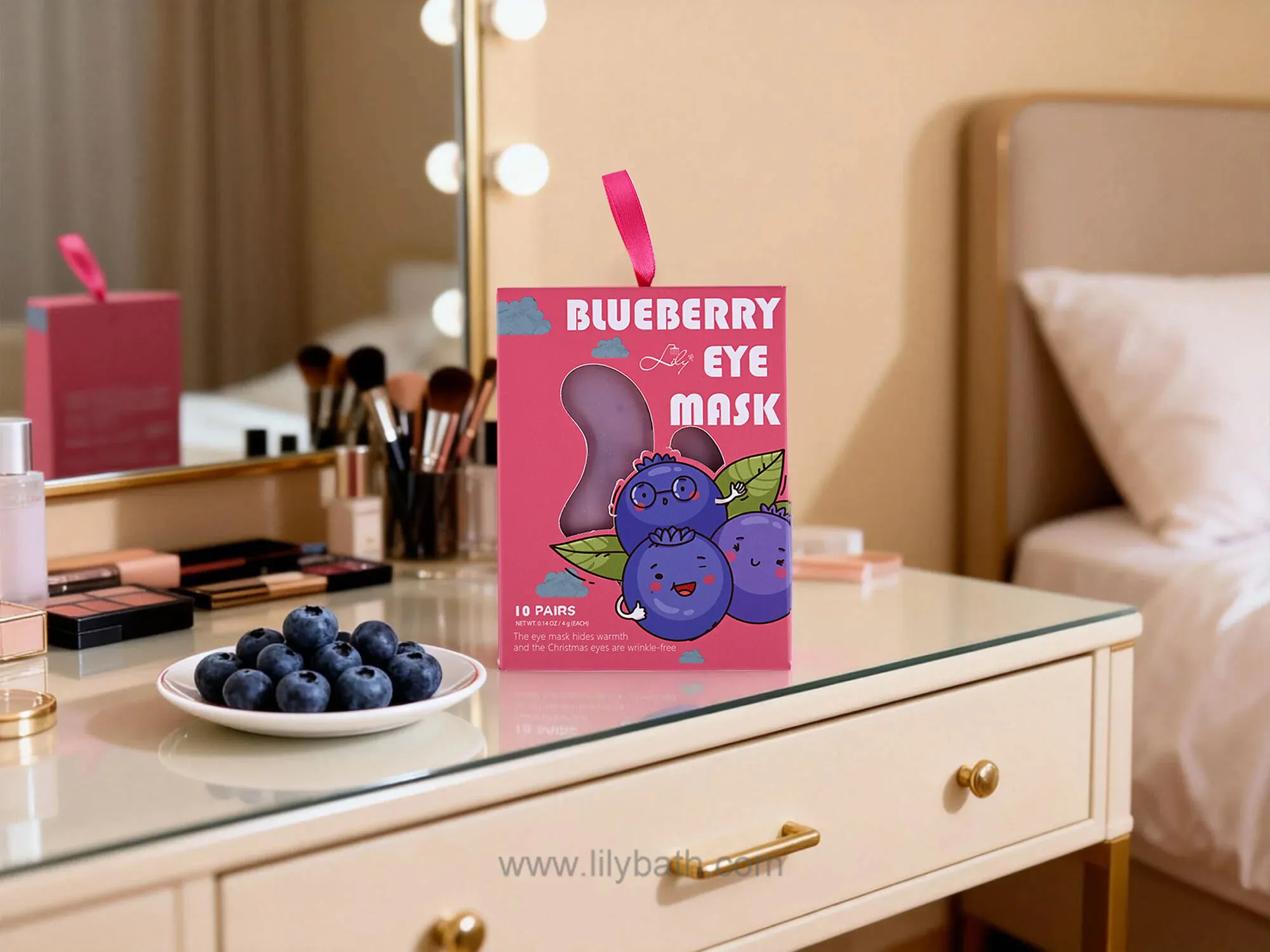 10 जोड़ी ब्लूबेरी आई मास्क - हाइड्रेटिंग, ब्राइटनिंग और रिफ्रेशिंग अंडर-आई ट्रीटमेंट 1