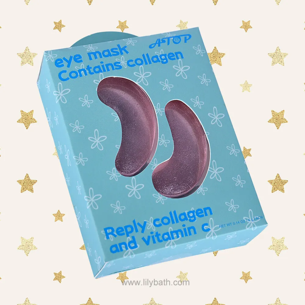 Brightening & Hydrating Under Eye Treatment Eye Masks Infused with Collagen & Vitamin C - Lily Bath 1