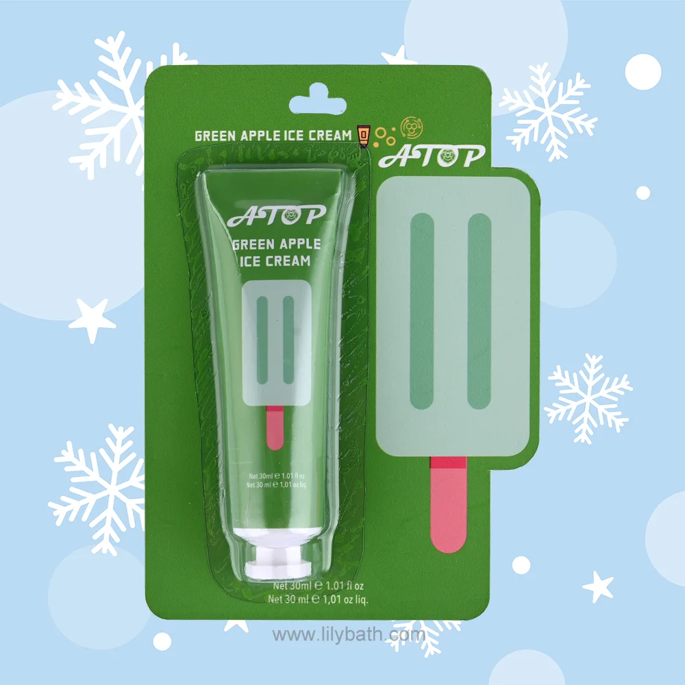 Green Apple Ice Cream Hand Cream Cool & Refreshing Moisturizing Care - Lily Bath 1