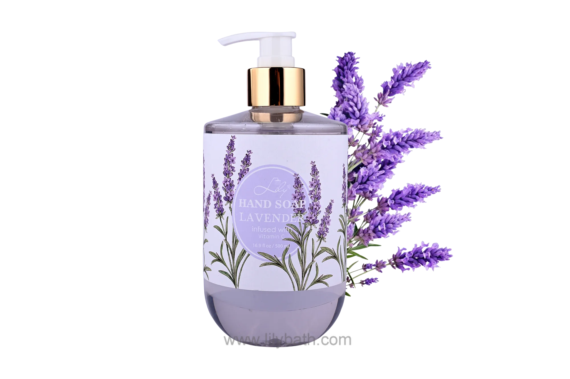 16.9 Fl Oz / 500 ML Lavender Calming Formulation Hand Soap Infused with Vitamin C 1