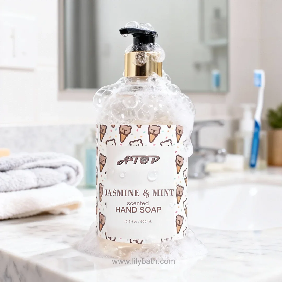 Освежающее мыло для рук «Жасминовая мята» — 500 мл | Ароматное и мягкое очищение 1