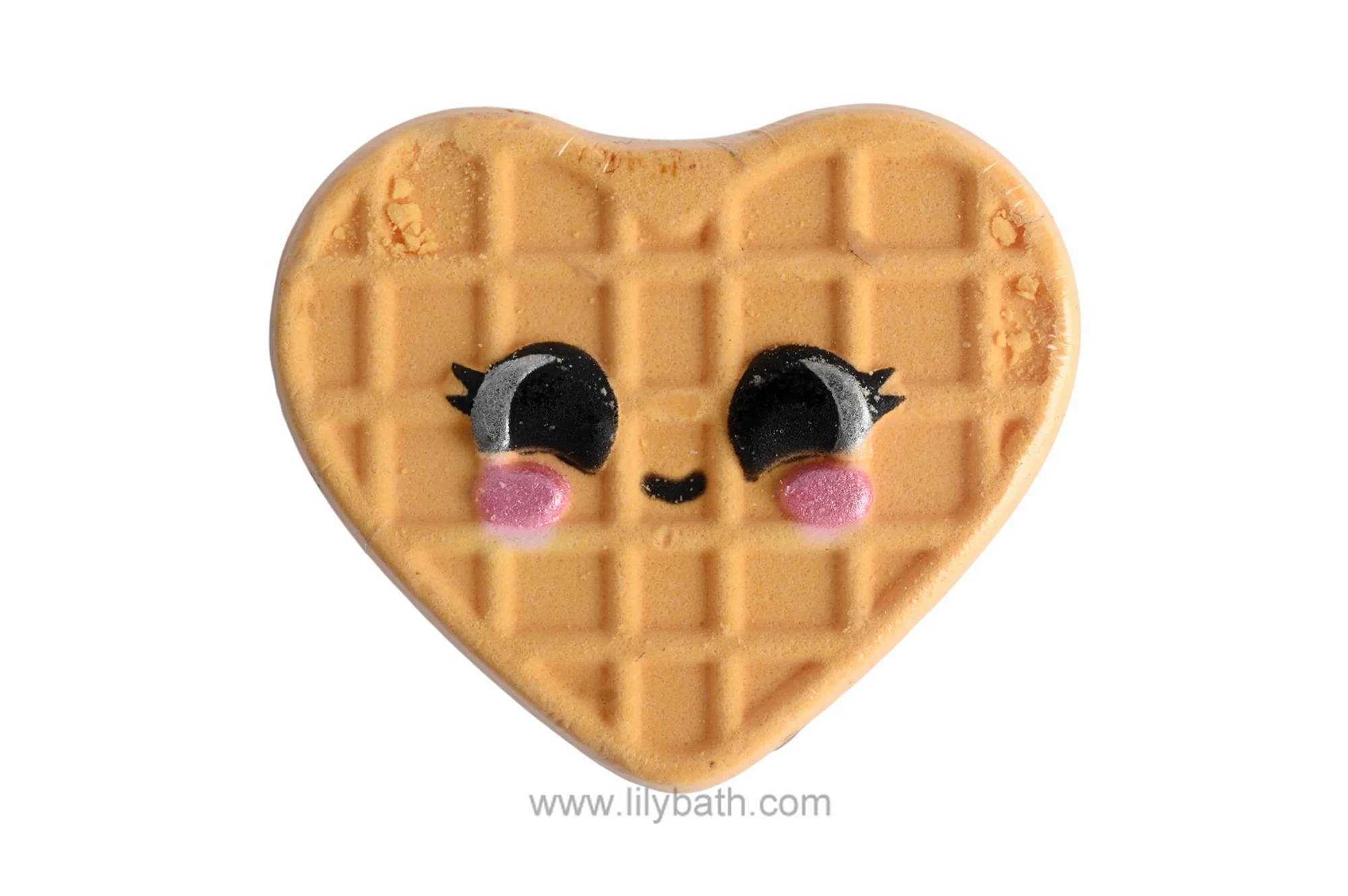 Bomba de banho de waffle de coração