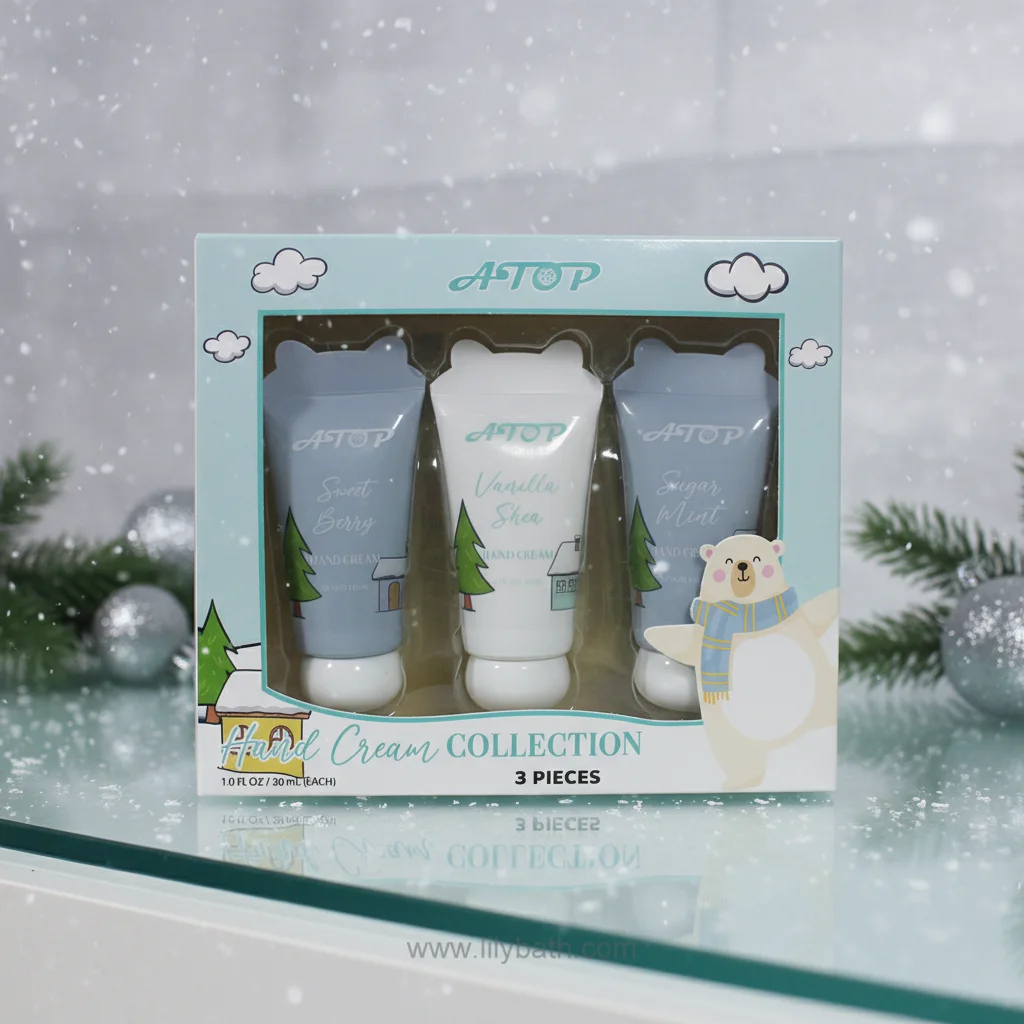 3 Pieces Hand Cream Collection - Sweet Berry, Vanilla Shea, Sugar Mint with Open Window Color Box Gift Set (1 oz / 30mL Each) 1