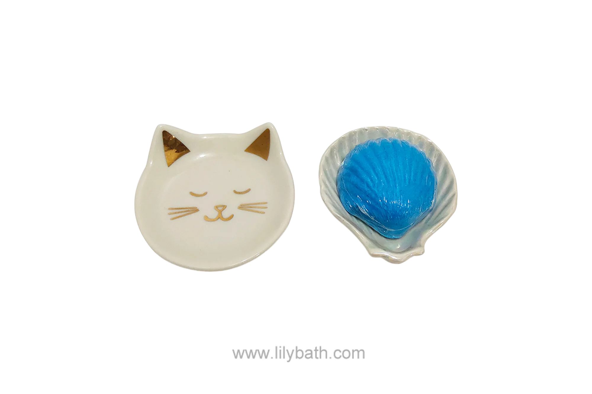 Rock Shell Shaped Blue Decorative Salt Soap Bar 1