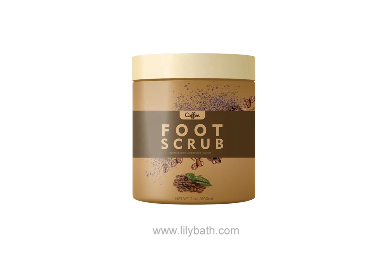 Awakening Grounds Coffee Foot Scrub - Exfoliating & Energizing with Coffee & Peppermint 1