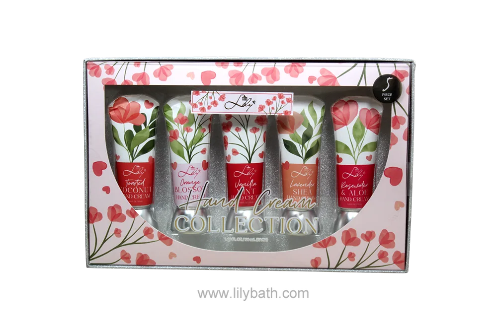 Coffret cadeau de luxe pour les mains - Collection de 5 lotions hydratantes pour les mains au parfum naturel pour les peaux sèches 1