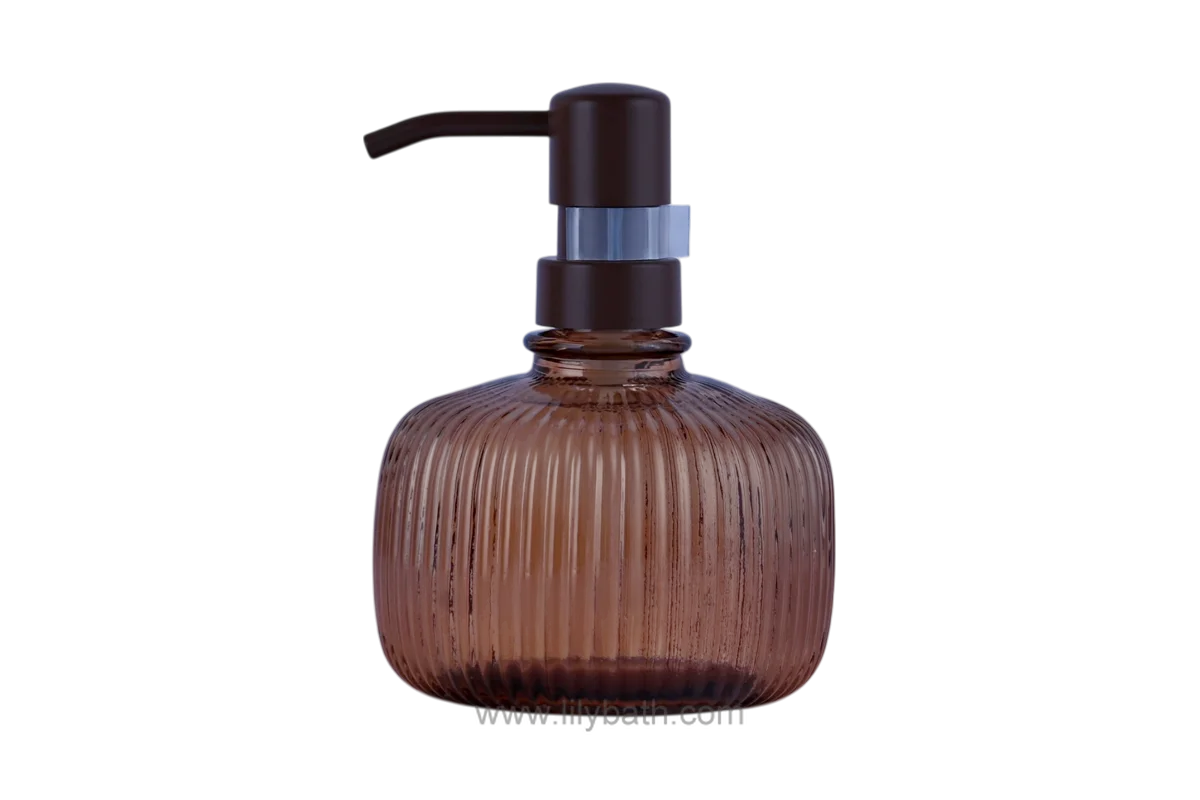 कांच की बोतल हाथ साबुन