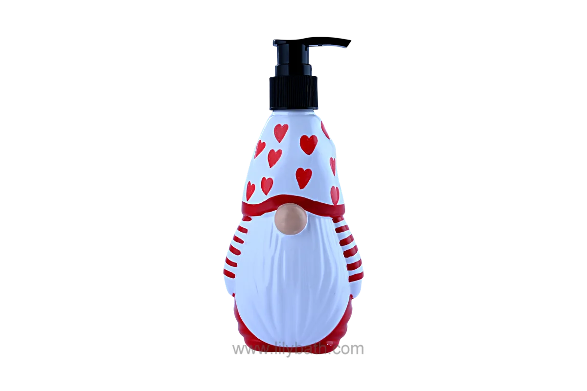 Sapone liquido idratante per le mani in una divertente bottiglia di Babbo Natale - Detergente mani natalizio per le feste 1