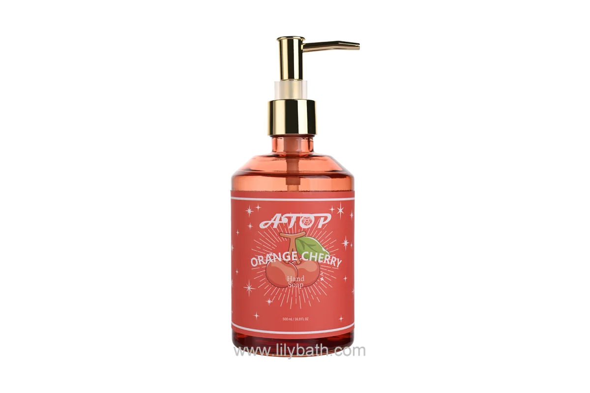 savon pour les mains à la cerise orange